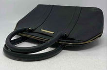 Load image into Gallery viewer, Steve Madden Womens Black Inner Pockets Zipper Dome Satchel Handbag