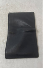 Load image into Gallery viewer, Fossil Mens Black Pebbled Leather Credit Card Slots Bifold Wallet