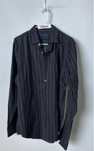 Load image into Gallery viewer, Banana Republic Mens Black Long Sleeve Collared Dress Shirt Size Medium