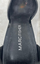 Load image into Gallery viewer, Marc Fisher Womens Demeter Black Leather High Block Ankle Strap Heels Size 6M