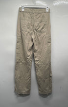 Load image into Gallery viewer, H&M Womens Khaki Cotton Flat Front Stretch Pockets Cargo Pants Size 2