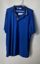 Load image into Gallery viewer, Calvin Klein Mens Blue Short Sleeve Spread Collar Button Golf Polo Shirt Size XL
