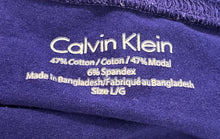 Load image into Gallery viewer, Calvin Klein Womens Purple Cap Sleeve Scoop Neck Pullover T-Shirt Size Large