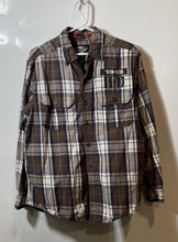 Load image into Gallery viewer, Harley-Davidson Motor Mens Multicolor Plaid Long Sleeve Button-Up Shirt Size M