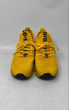Load image into Gallery viewer, Vooncosir Womens Yellow Black Off Love Low Top Lace-Up Sneaker Shoes Size 36