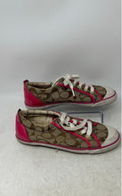 Load image into Gallery viewer, Coach Womens Barrett Q322 Multicolor Monogram Lace-Up Sneaker Shoes Size 8B