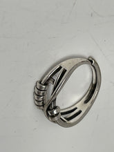 Load image into Gallery viewer, Women's Silver Tone Adjustable Ring Size 9. Weight 4.0g