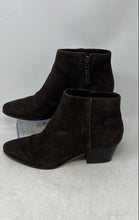 Load image into Gallery viewer, Banana Republic Womens Brown Suede Round Toe Side-Zip Ankle Booties Size 8.5M
