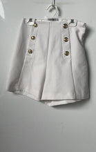 Load image into Gallery viewer, Zara Womens White High-Waist Button Front Casual Bermuda Shorts Size XS