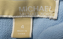 Load image into Gallery viewer, Michael Kors Womens Light Blue Tie-Neck Sleeveless Blouse Top Size 4
