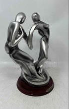Load image into Gallery viewer, Suanti Galleries Silver Plated Lady And Men Dance Heart Modern Art Sculpture