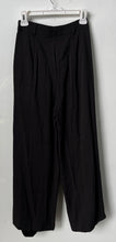Load image into Gallery viewer, Aqua Womens Black Pleated Front Pockets Wide Leg Trouser Pants Size XS