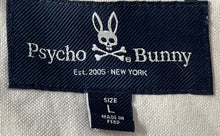 Load image into Gallery viewer, Psycho Bunny Mens White Cotton Long Sleeve Collared Button-Up Shirt Size Large