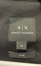 Load image into Gallery viewer, Armani Exchange Mens Black Long Sleeve Slim Fit Button-Up Shirt Size M