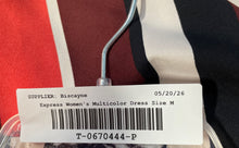 Load image into Gallery viewer, Express Womens Multicolor Striped Sleeveless A-Line Dress Size Medium