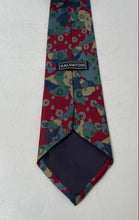 Load image into Gallery viewer, Salvatori Mens Red Multicolor Printed Silk Adjustable Pointed Tie
