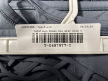 Load image into Gallery viewer, Lululemon Womens Gray Stretch Scoop Neck Crossback Pullover Sports Bra Size 4