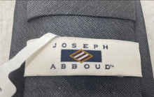 Load image into Gallery viewer, Joseph Abboud Mens Gray Silk Keeper Loop Adjustable Pointed Tie With Tags