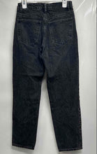 Load image into Gallery viewer, Zara Womens Black Dark Wash Stretch Pockets Denim Straight Leg Jeans Size 6
