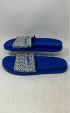 Load image into Gallery viewer, Karl Lagerfeld Womens Hazlet Blue Open Toe Slip-On Slide Sandals Size 9M