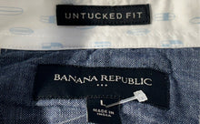 Load image into Gallery viewer, Banana Republic Mens White Long Sleeve Untucked Fit Button-Up Shirt Size L