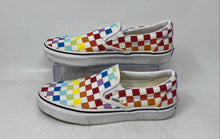 Load image into Gallery viewer, Vans Mens Classic 500714 Multicolor Round Toe Slip-On Sneakers Shoes Size 6.5