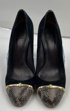 Load image into Gallery viewer, Authentic Tory Burch Womens Black Block Pump Heels Size 11M Stained Worn Damaged