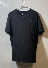 Load image into Gallery viewer, Psycho Bunny Mens Black Cotton Short Sleeve V-Neck Pullover T-Shirt Size 6