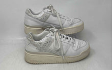 Load image into Gallery viewer, Adidas Womens Forum Bold White Silver Leather Lace-Up Sneakers Shoes Size 7