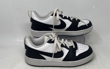 Load image into Gallery viewer, Nike Boys Court Borough Low Recraft Black White Lace-Up Sneakers Shoes Size 5.5Y