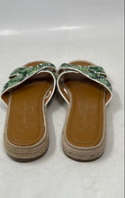Load image into Gallery viewer, Jessica Simpson Womens Brown Tropical Print Slip-On Slide Sandals Size 5.5 M