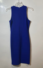 Load image into Gallery viewer, Forever 21 Womens Blue Sleeveless Round Neck Back Zip Sheath Dress Size Medium