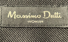 Load image into Gallery viewer, Massimo Dutti Womens Black Stretch Back Zip Straight & Pencil Skirt Size 28/38