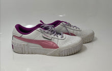 Load image into Gallery viewer, Puma Womens Cali Chase 369970 02 White Pink Lace-Up Tennis Shoes Size 4.5