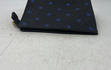 Load image into Gallery viewer, Guerlain Womens Black And Blue Polka Dot Print Leather Zip Top Makeup Bag