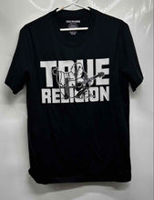 Load image into Gallery viewer, True Religion Mens Black Graphic Print Cotton Short Sleeve T-Shirt Size Medium
