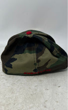 Load image into Gallery viewer, New Era Mens Red Green Camouflage Miami Heat 59FIFTY Fitted Cap Size 7