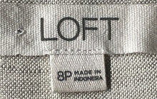 Load image into Gallery viewer, Loft Womens Beige Pleated Front Slash Pocket Wide-Leg Cropped Pants Size 8P