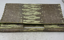 Load image into Gallery viewer, Sondra Roberts Womens Brown Green Animal Print Rectangle Top Handle Clutch Bag