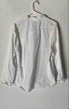 Load image into Gallery viewer, Zara Womens White Cotton Long Sleeve Collared Button-Up Shirt Size Medium