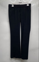 Load image into Gallery viewer, Theory Womens Black Flat Front Stretch Straight Leg Dress Pants Size 2