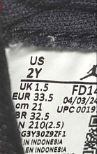 Load image into Gallery viewer, Nike Unisex Kids Air Jordan 1 High OG FD1412-106 Black Red Sneakers Shoes Sz 2Y