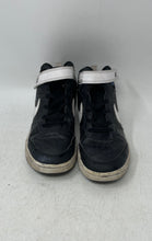 Load image into Gallery viewer, Nike Kids Court Borough Mid 2 CD7783-010 Black White Sneaker Shoes Size 1Y