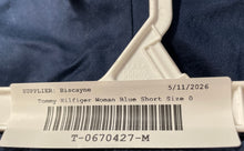 Load image into Gallery viewer, Tommy Hilfiger Womens Blue Stretch Pockets Chino Shorts Size 0