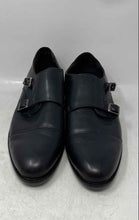 Load image into Gallery viewer, Tahari Mens Black Leather Cap Toe Monk Strap Dress Shoes Size 12