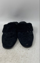 Load image into Gallery viewer, Coach Womens Black Signature Suede Faux Shearling Sherpa Mule Flats Size 11