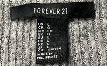 Load image into Gallery viewer, Forever 21 Womens Gray Heather Knitted Long Sleeve V-Neck Sweater Dress Size L