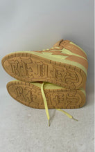 Load image into Gallery viewer, Reves Paris Mens Air Kiy 85 Hi Orange Yellow Lace-Up Sneakers Shoes Size 8