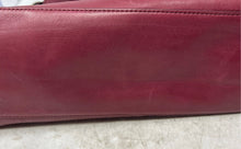 Load image into Gallery viewer, Vince Camuto Womens Burgundy Black Inner Pockets Double Handle Shoulder Bag
