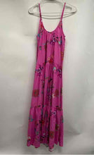 Load image into Gallery viewer, PQ Womens Pink Flower Print Sleeveless Scoop Neck Long Maxi Dress Sz XS w/ Tags